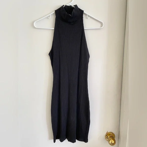 Reformation halter mock neck knit bodycon dress - Picture 4 of 7